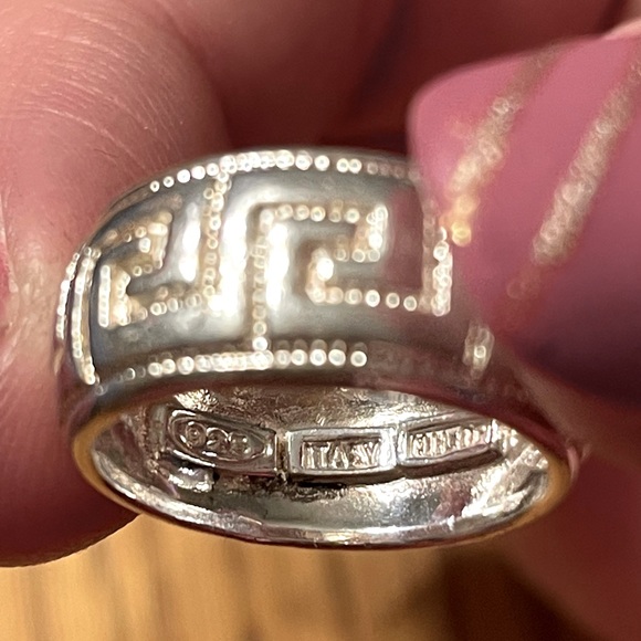 Sterling silver Greek Key ring size 6 - Picture 5 of 5